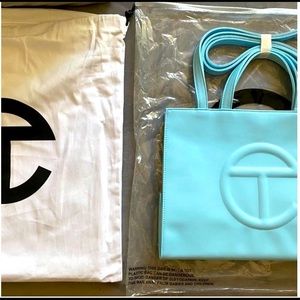 Medium Pool Blue Telfar bag